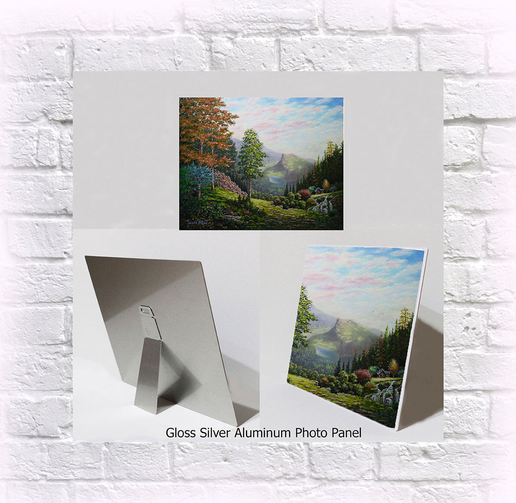 NEW ITEM! 8" X 10" ALUMINUM ART PANEL "The Pathway to Mount Rundle"