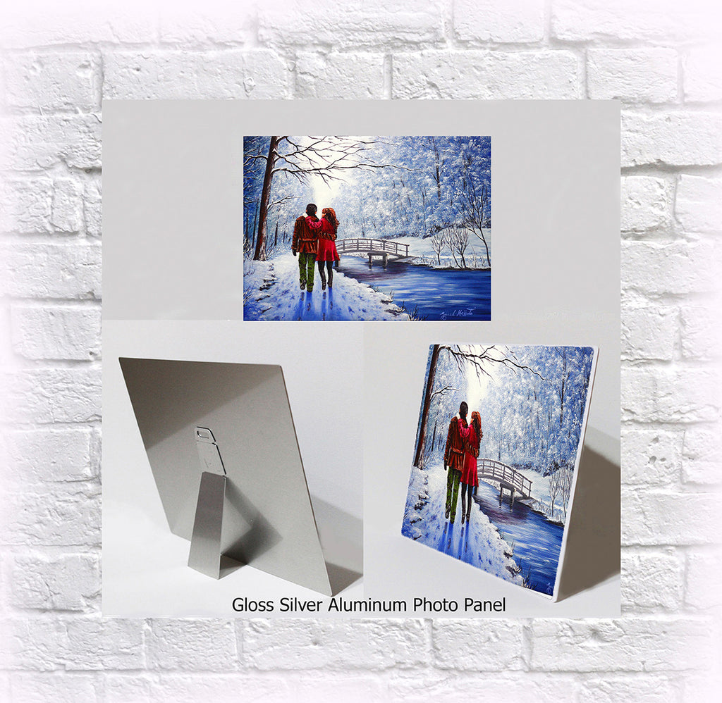NEW ITEM! 8" X 10" ALUMINUM ART PANEL "Romantic Interlude"