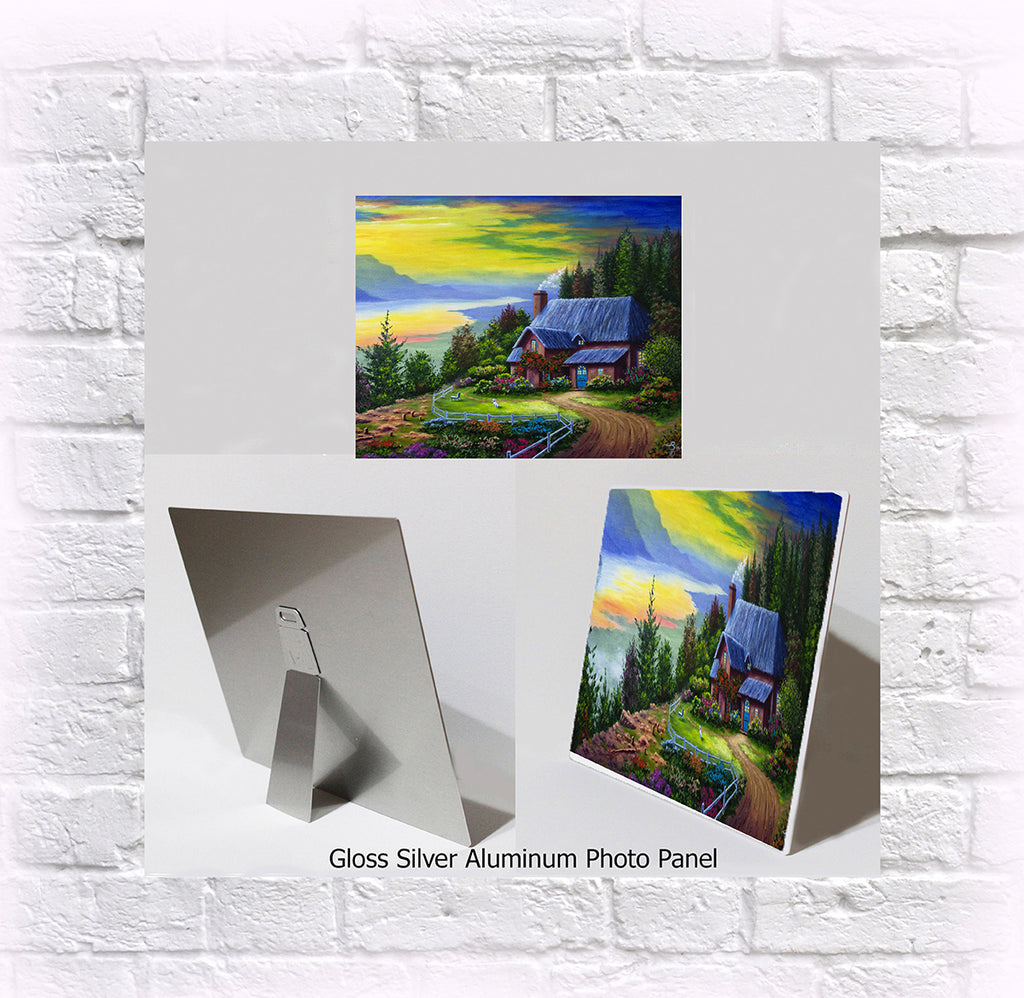 NEW ITEM! 8" X 10" ALUMINUM ART PANEL "Morning Glory"