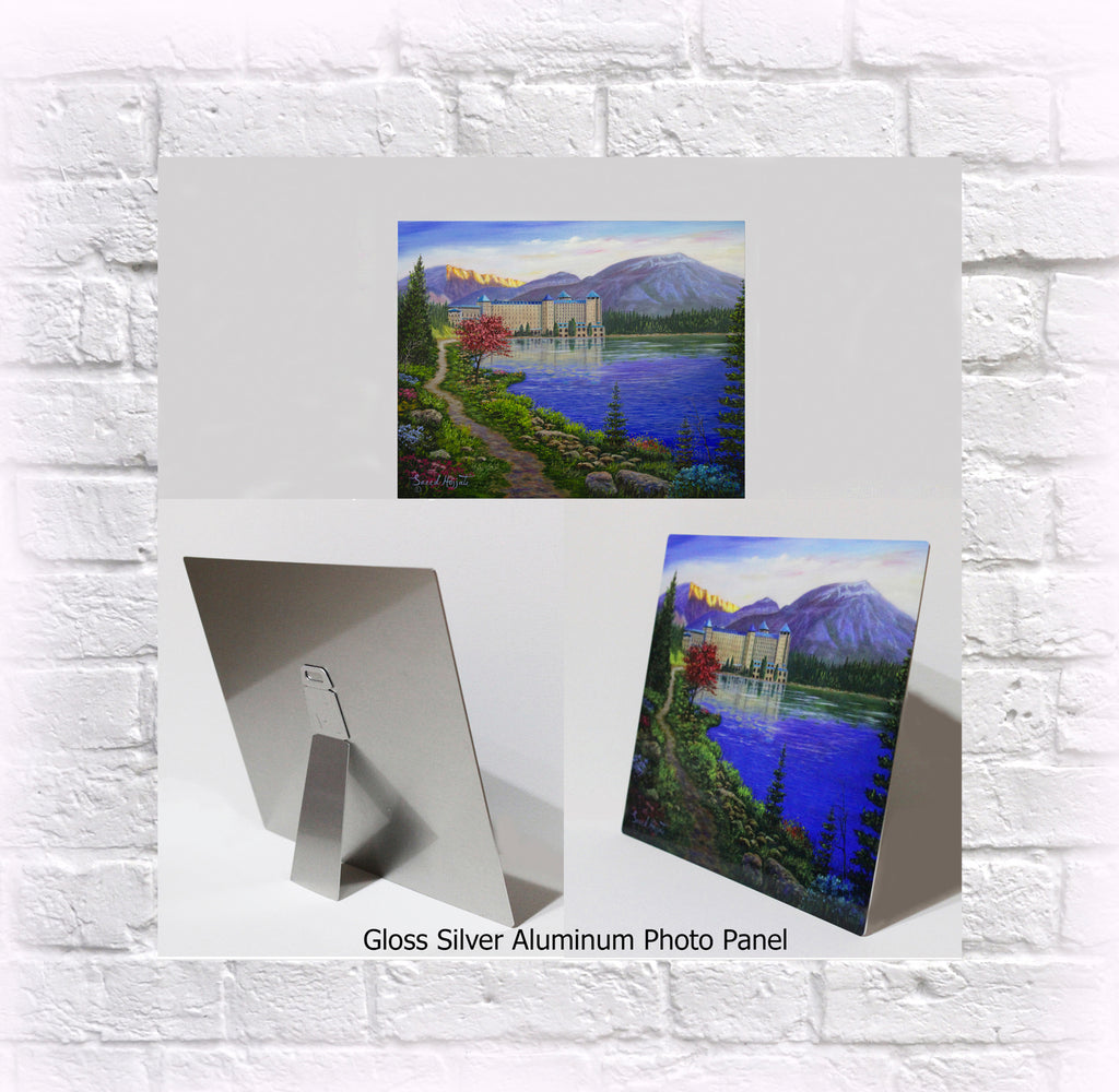 NEW ITEM! 8" X 10" ALUMINUM ART PANEL "Lake Louise"