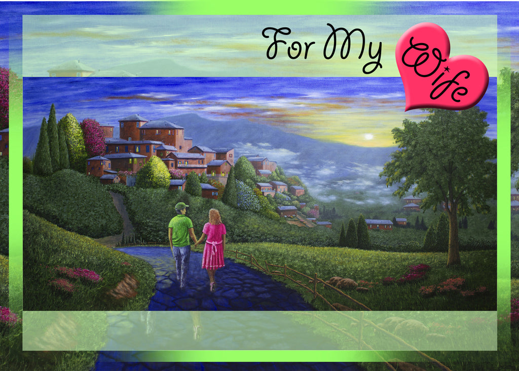 Greeting Card Plaque - For My Wife