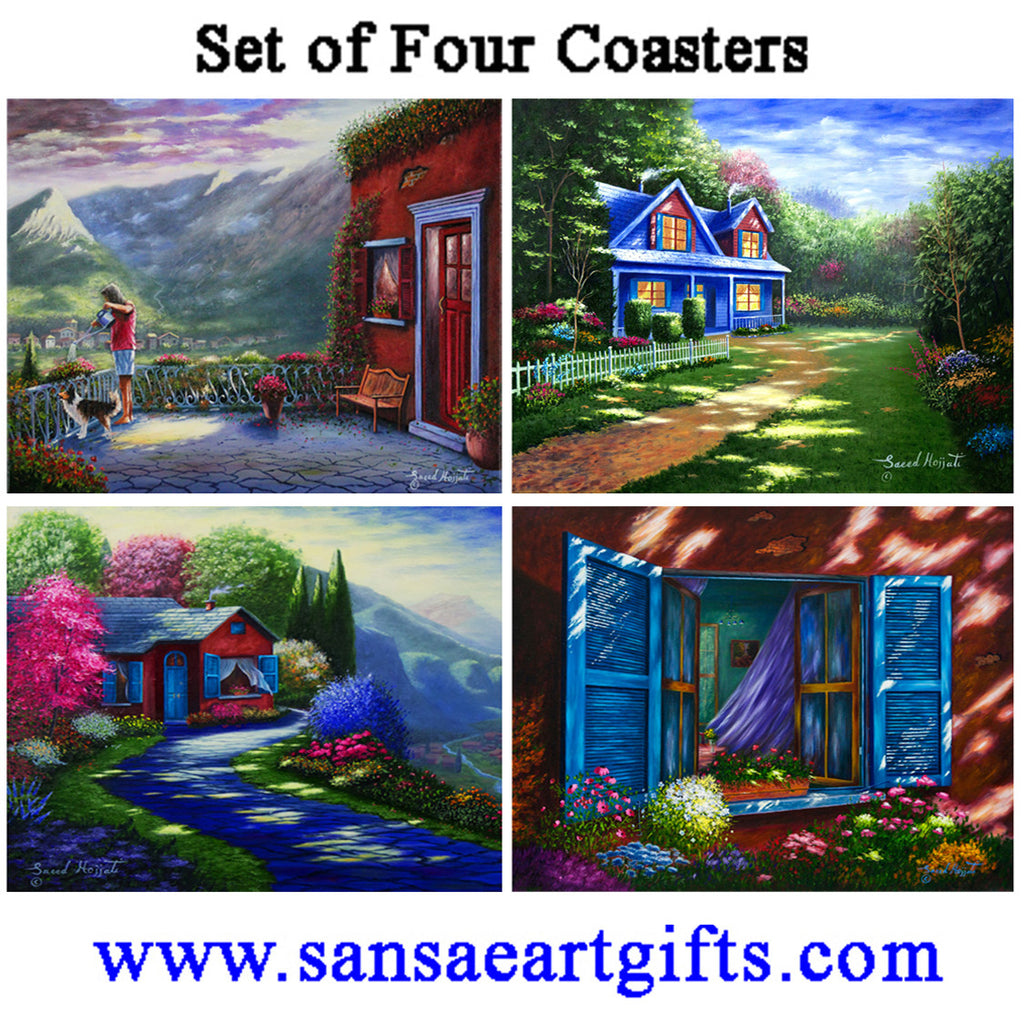 Ceramic Coasters Mixed 4