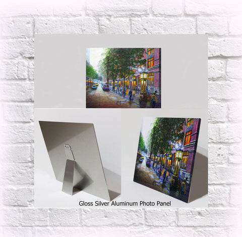 NEW ITEM! 8" X 10" ALUMINUM ART PANEL "Gastown"