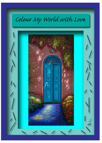Greeting Card Plaque - Color My World with Love