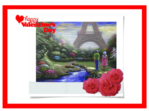 Greeting Card Plaque - Happy Valentine's Day