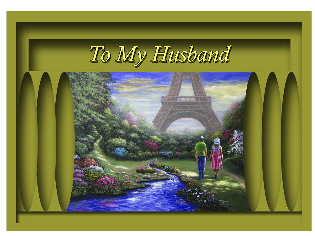 Greeting Card Plaque - To My Husband