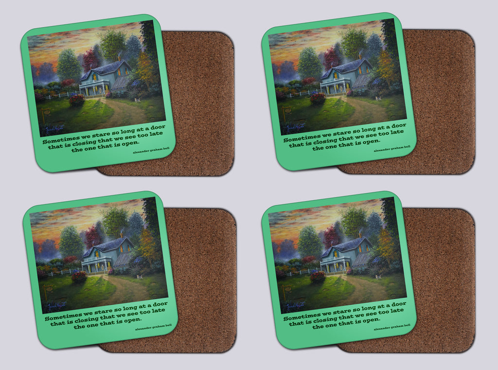 Coasters with Cork #43 "The Home of Alexander Graham Bell"