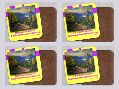 Coasters with Cork #46 "Journey to Mt. Assiniboine"