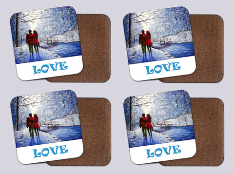 Coasters with Cork # 7 "Romantic Interlude"