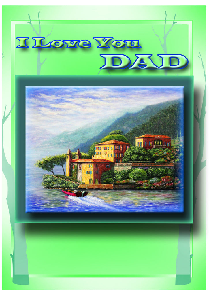 Greeting Card Plaque - I Love You Dad