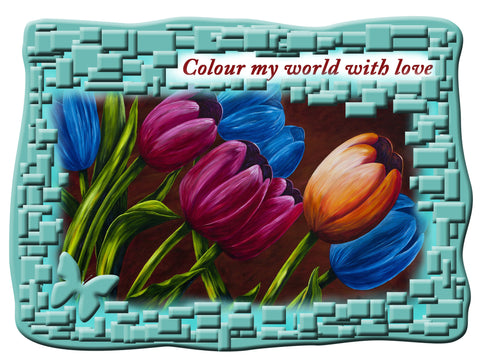 Greeting Card Plaque - Color My World