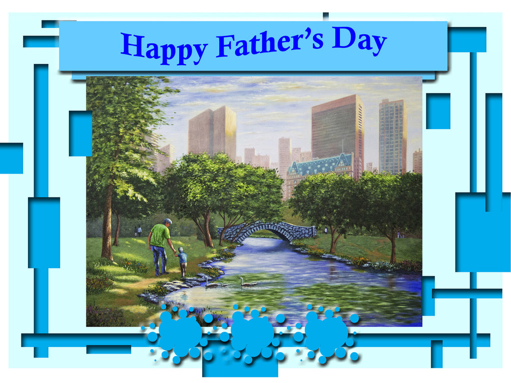Greeting Card Plaque - Happy Father's Day