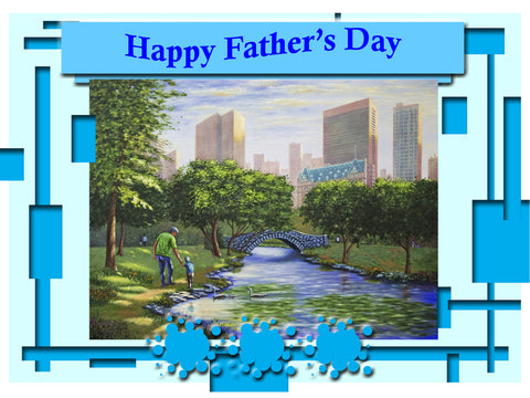 Greeting Card Plaque - Happy Father's Day