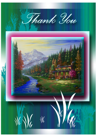 Greeting Card Plaque - Thank You
