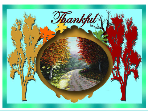 Greeting Card Plaque - Thankful