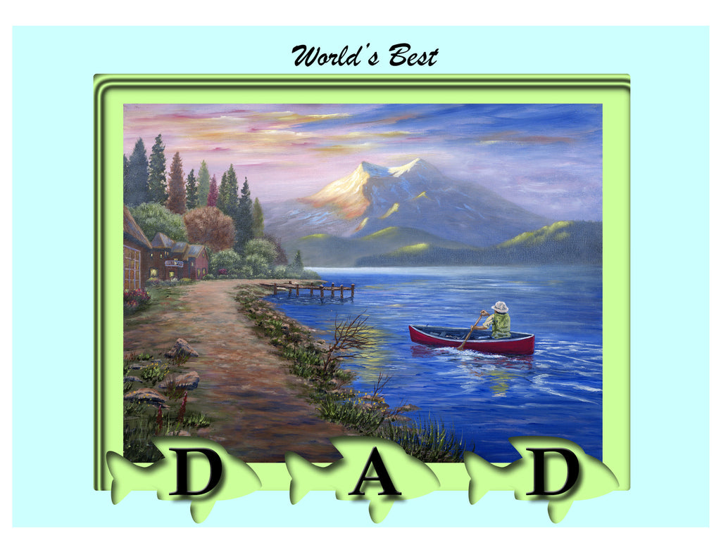 Greeting Card Plaque - World's Best Dad