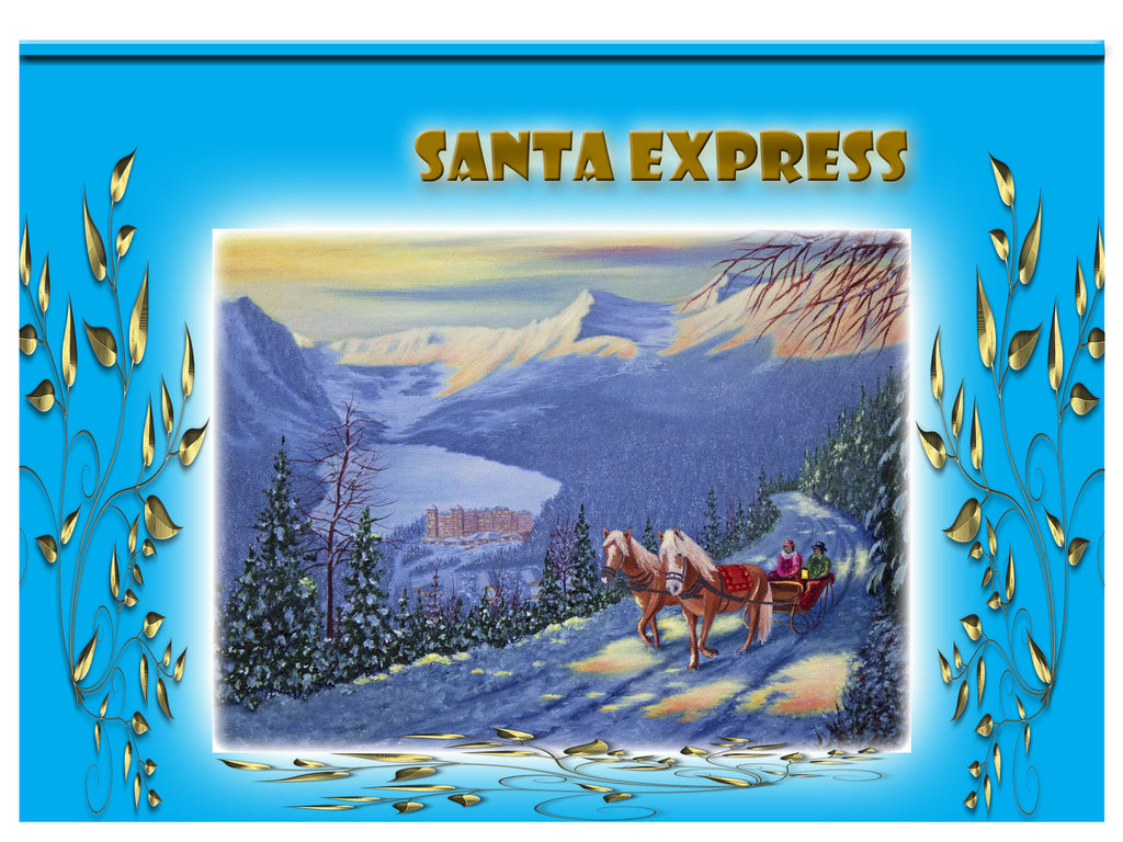 Greeting Card Plaque - Santa Express