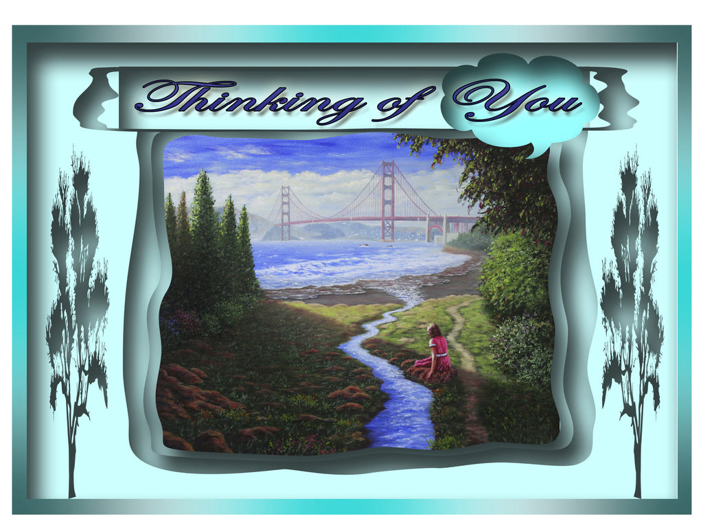 Greeting Card Plaque - Thinking of You