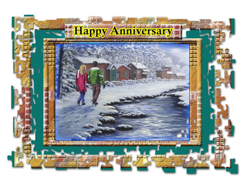 Greeting Card Plaque - Happy Anniversary