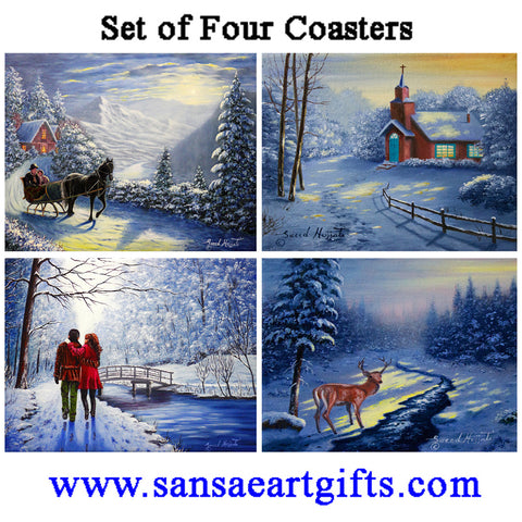 Ceramic Coasters Mixed 7