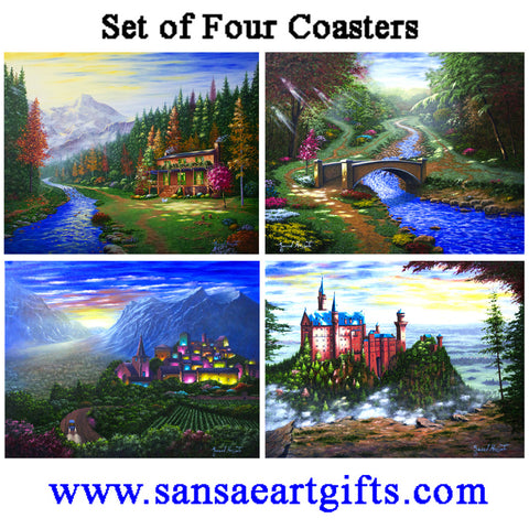 Ceramic Coasters Mixed 8